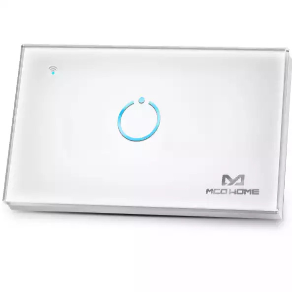 MCOHome Touch Panel Switch MH-S611 One Gang white