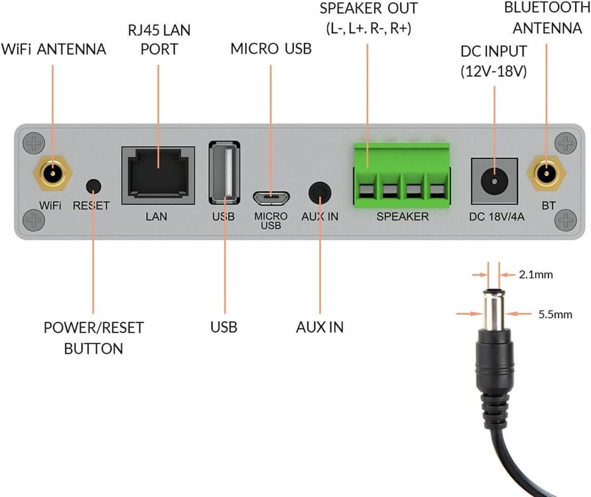 Arylic A30+ Wireless Music Streamer & Amplifier